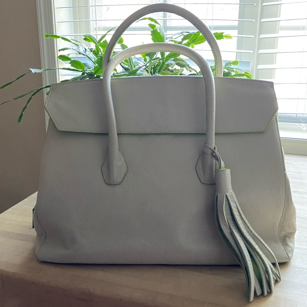 AMAZING VITTORIA NAPOLI ITALIAN LEATHER TOTE!!!